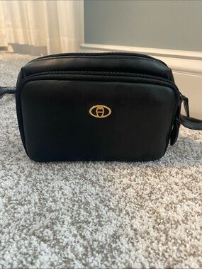 Aigner Black Compact Crossbody Bag